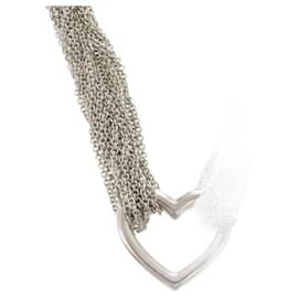Tiffany & Co-Colar Toggle Coração Aberto em Prata Esterlina da Tiffany & Co.-Prata