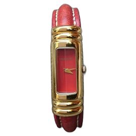 Reloj de cuarzo retro, chapado en oro Emile Pequignet, ref. 3512 Hecho en Francia Roja Dorado