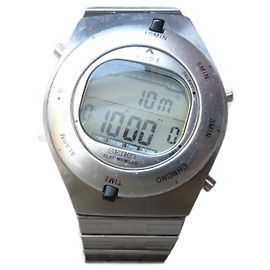 Vintage Seiko Speedmaster Digitalchronograph Ref. W680-4070 Silber