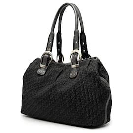 Dior-Dior Black Diorissimo Trotter Canvas Tote-Black