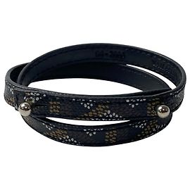 Pulseira de charme em couro herringbone para mulheres Goyard Outro