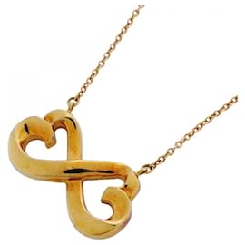 Tiffany & Co-Colar Tiffany Double Loving Heart em Ouro Amarelo 18K-Outro