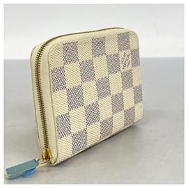 Louis Vuitton-Louis Vuitton Damier Azur Zippy Coin Purse-White