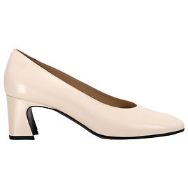 Sapatos de salto bloco em couro branco Tod's Branco Cru