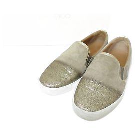 Sneakers slip-on glitter Jimmy Choo Altro Grigio