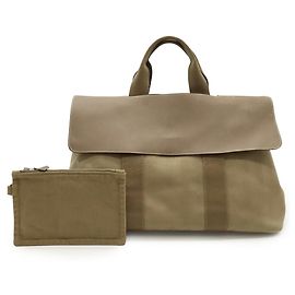 Hermès HERMES Valparaiso MM/PM Bolso de Mano/Bolso Tote Gris pardo