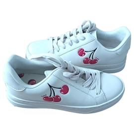 Coach Sneakers with Cherry Pattern Eggshell