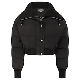 Jacquemus-Cropped Down Jacket-Black
