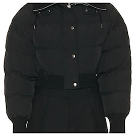 Jacquemus-Cropped Down Jacket-Black