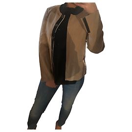 Autre Marque Veste 1.2.3 - Taille 36 - 53 % lin Beige