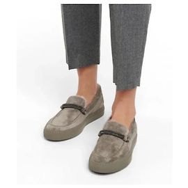 Mocasines Brunello Cucinelli Gris Gris
