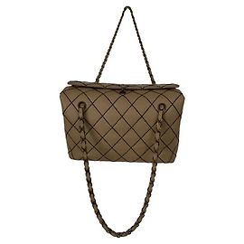 Borsa Chanel in pelle beige Beige