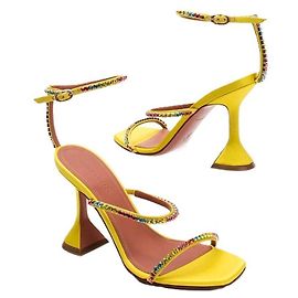Sandali Amina Muaddi Giallo