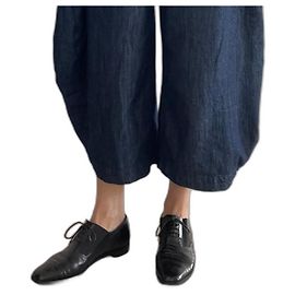 Autre Marque Schnürschuhe oder Oxford Modell "Cabotin" P.38 Schwarz