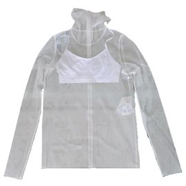 Sacai Bluse Weiß aus Polyester Weiß