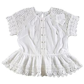 Zimmermann White Cotton Blouse White