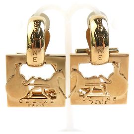 Céline Celine Gold Clip Ohrringe Golden