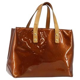 Bolsa Reade Monogram Vernis PM da Louis Vuitton Marrom