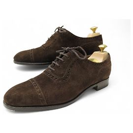 Autre Marque SCARPE EDWARD GREEN 202 CAMOSCIO 7.5E 41.5 SCARPA ALLACCIATA CON CALZATORE Marrone