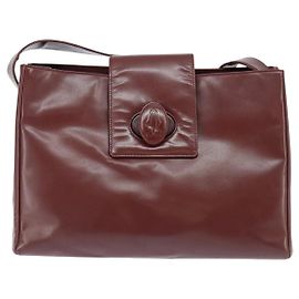 Bolsa de Ombro Must de Cartier em Couro Bordeaux