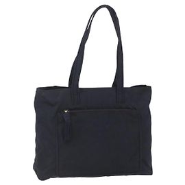 Prada Front Pocket Zip Tote Tessuto Medium Black