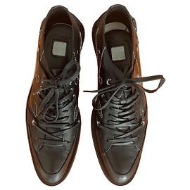 Marithé et François Girbaud Sapatos Derby de couro preto Preto