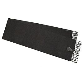 Sciarpa grigia in lana e angora Gucci Marrone