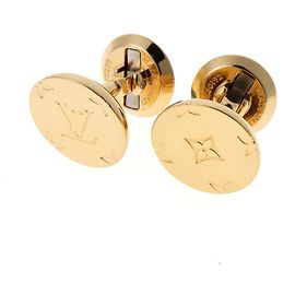 Gemelli in metallo dorato Louis Vuitton D'oro