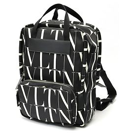 Valentino VLTN Backpack Black White