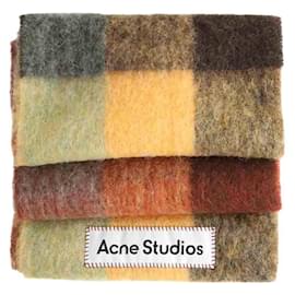 Acne Cachecol de lã multicolorido Multicor