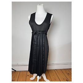 Stella Mc Cartney Vintage Stella McCartney Wollkleid Schwarz Anthrazitgrau