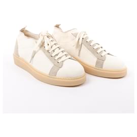 Autre Marque-ELEVENTY Panelled Knitted Sneakers in Beige, Size 44 EU-Beige