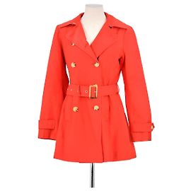 Ralph Lauren Trench coat de algodón rojo Roja