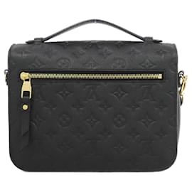 Louis Vuitton-Louis Vuitton Monogram Empreinte Pochette Metis MM Handbag-Black