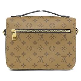 Louis Vuitton-Louis Vuitton Monogram Reverse Pochette Metis MM M44876 Handbag-Brown