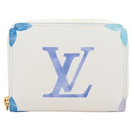 Louis Vuitton-Louis Vuitton White Monogram Giant By the Pool Zippy Coin Purse-White