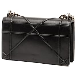 Dior-Dior Black Small Lambskin Diorama Flap-Black