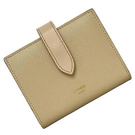Céline Carteira bi-fold Celine em creme e bege Bege Cru