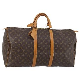 Louis Vuitton Keepall Bag Monogram Canvas 55 Brown