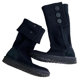 Botas de punto de lana Ugg Negro Negro