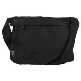 Sac à épaule vintage Prada Tessuto Noir