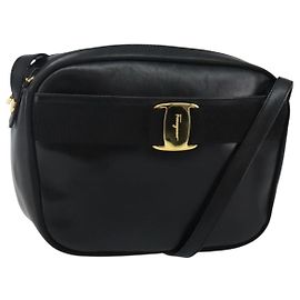 Borsa a Spalla Vala in Pelle Salvatore Ferragamo Nero