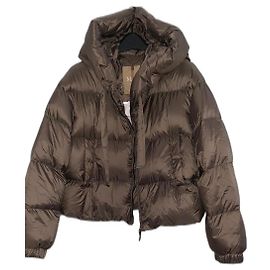 Max Mara gesteppte Daunenjacke Khaki Khaki