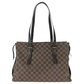Louis Vuitton-Louis Vuitton Damier Ebene Chelsea Tote Bag-Brown