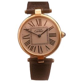 Cartier Vendôme Uhr Vermeil Elfenbein Aus weiß