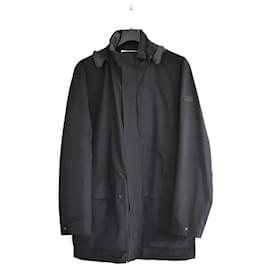 Ermenegildo Zegna-Zegna Black 2 in 1 Soft Shell Anorak Puffer Coat Jacket w/Dustbag L-Black