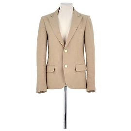 Zadig & Voltaire Blazer de Algodón Beige Beige