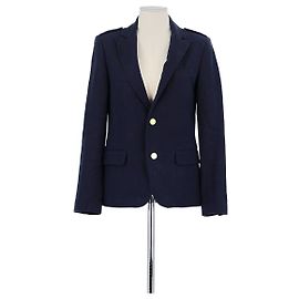 Zadig & Voltaire Blazer de Algodón Marino Azul marino