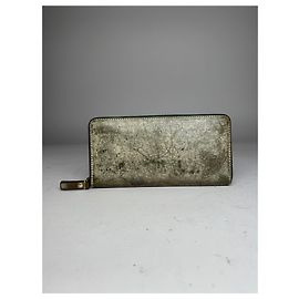 Vintage Vivienne Westwood Zippy Leather Wallet Grey Black Grey