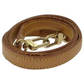Correa corta de cuero Vachetta Louis Vuitton Beige